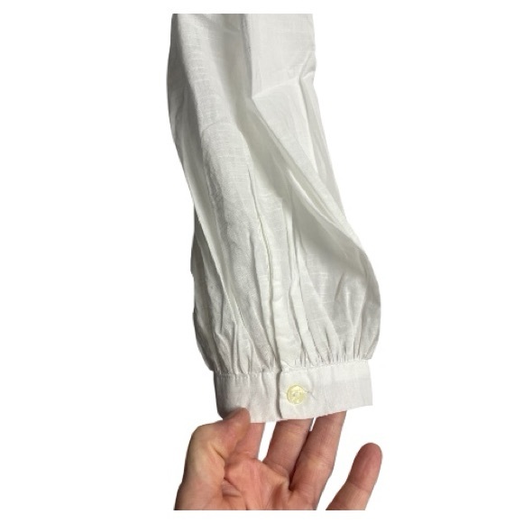 NEW Universal Thread White Peasant Blouse - Picture 5 of 6